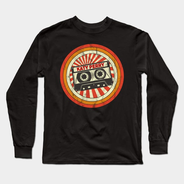 Katy Proud Name Retro Cassette Vintage Long Sleeve T-Shirt by Skeleton Red Hair